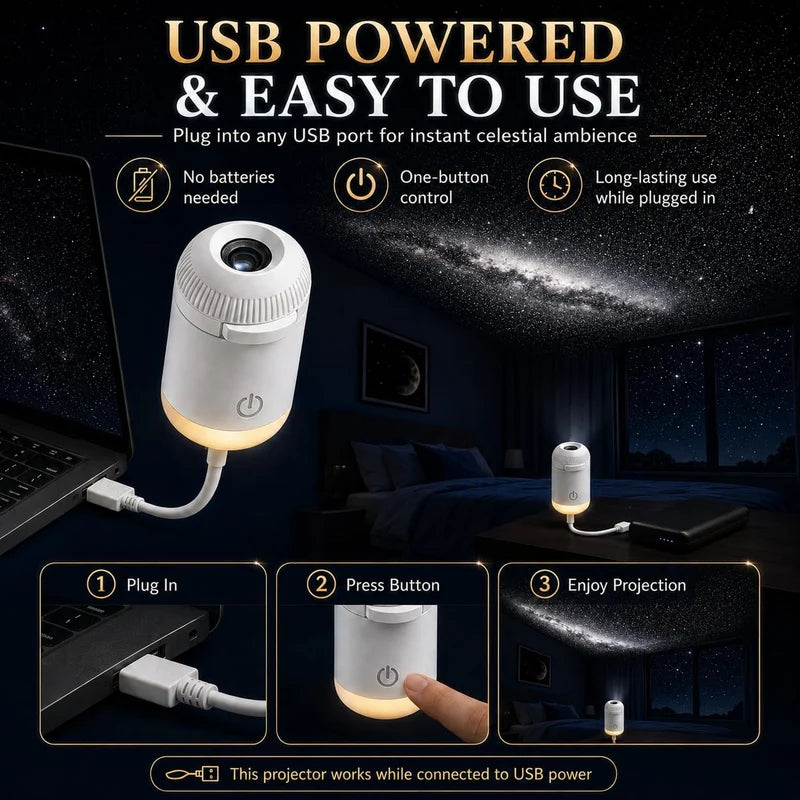 Mini Starry Sky Projector | جهاز إسقاط السماء المرصعة بالنجوم